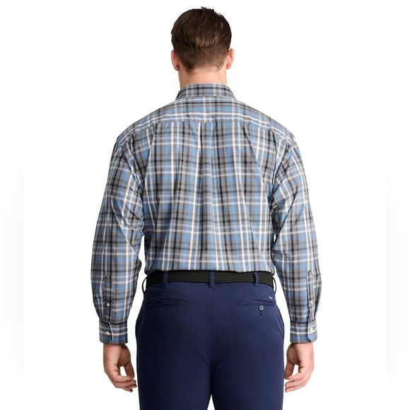 NWOT Men's Big & Tall IZOD Classic Plaid Long Sleeve Button Down Shirt Size 2XLT - Picture 2 of 6